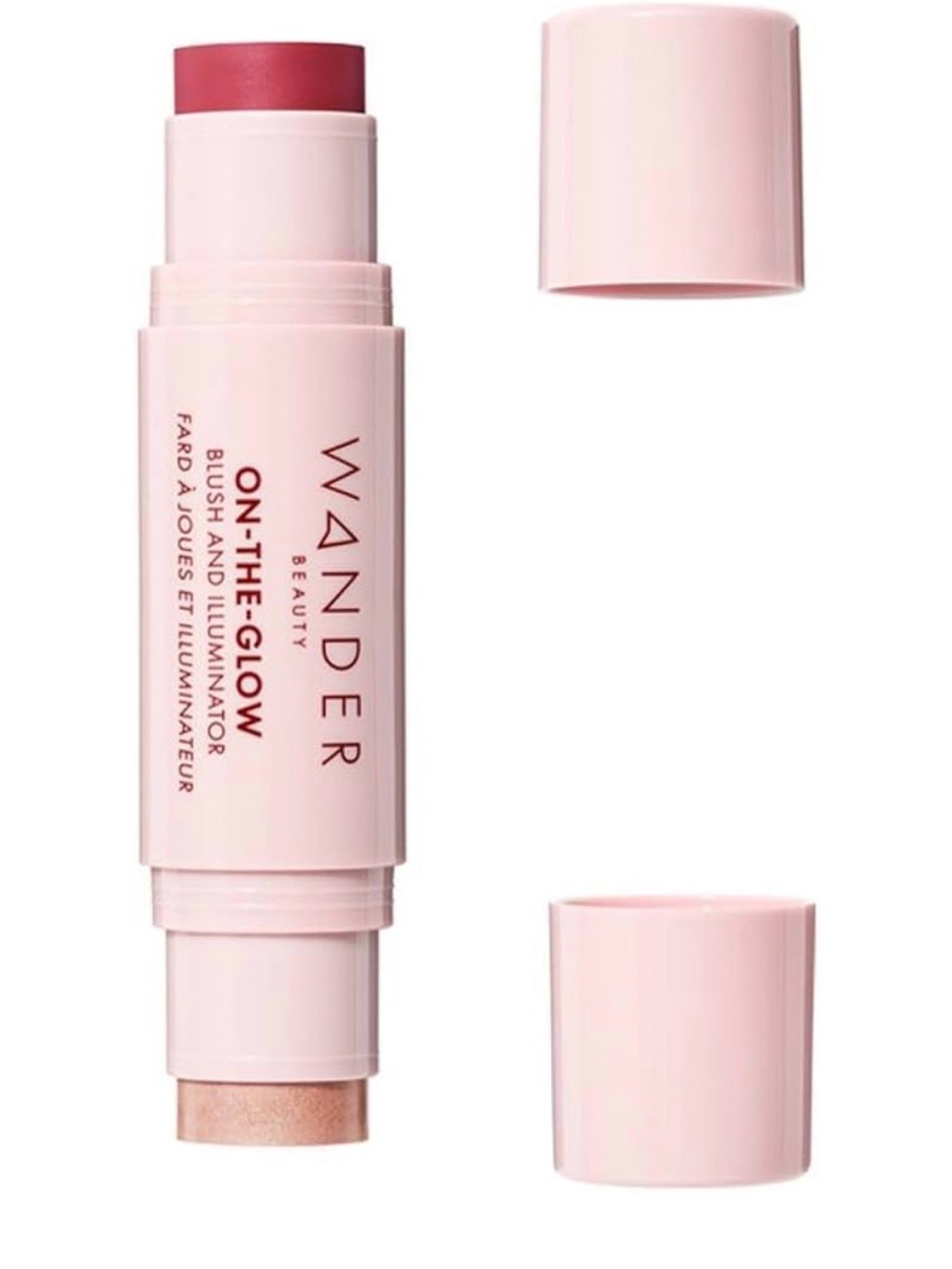 Wander Beauty On-the-Glow Blush & Illuminator Duo Strawberry Fields Nude Glow